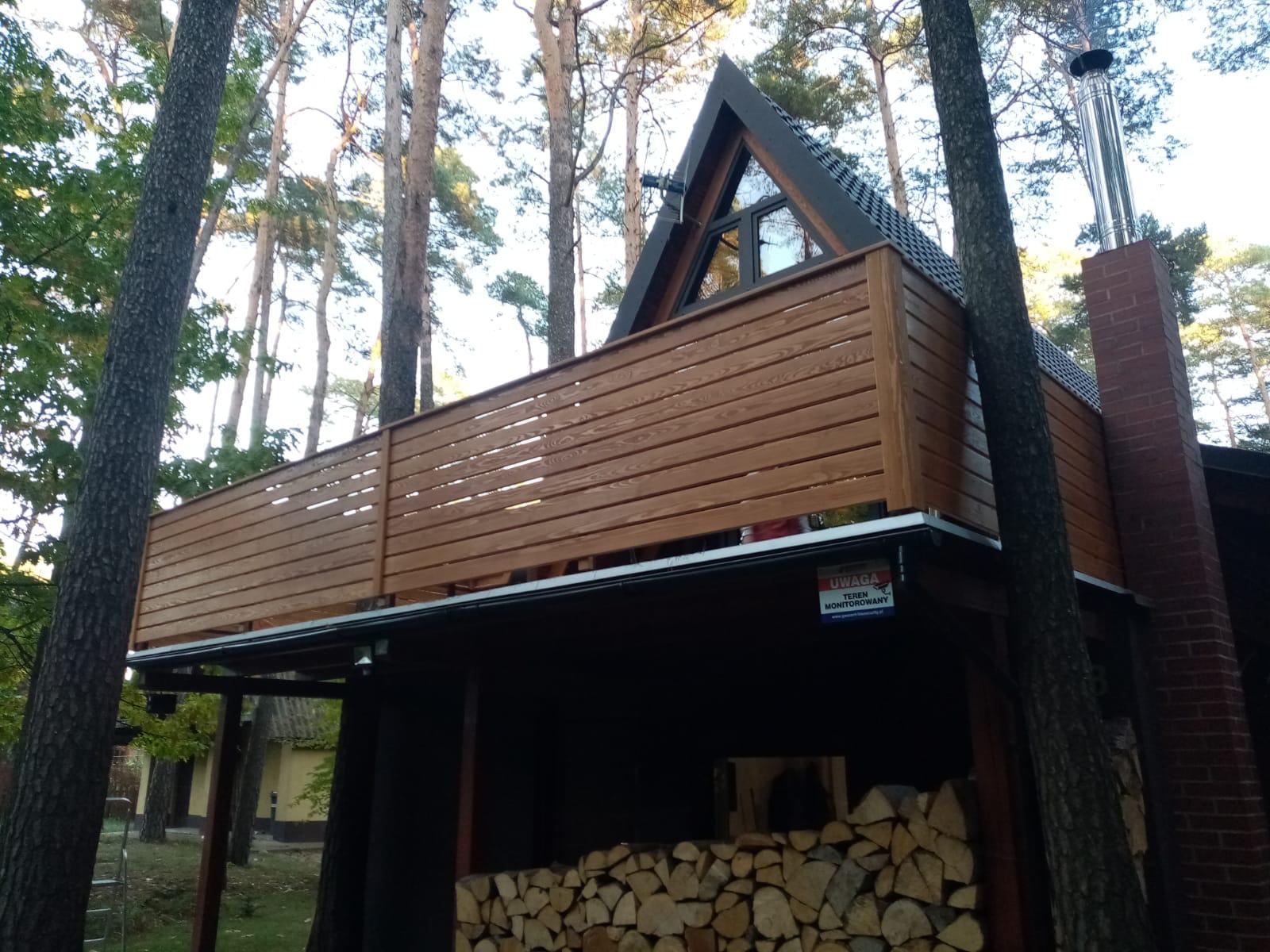 Balkon domku letniskowego